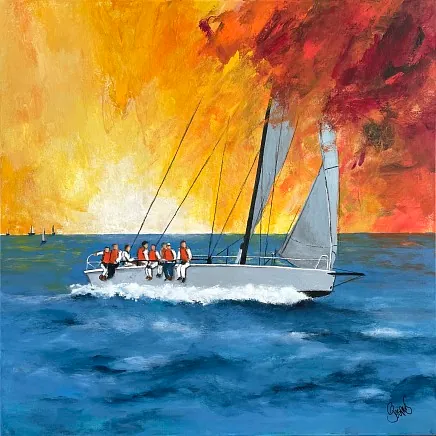 "No. 1" maleri af Jesper Sørensen