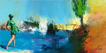 "Fountain of life" maleri af Jesper Sørensen