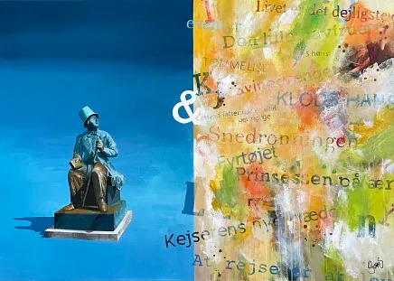 "Storyteller" maleri af Jesper Sørensen