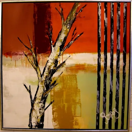 "Ice tree" maleri af Jesper Sørensen