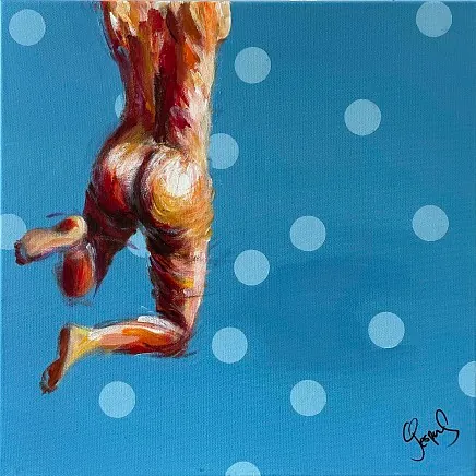 "Happy hour" maleri af JEsper Sørensen