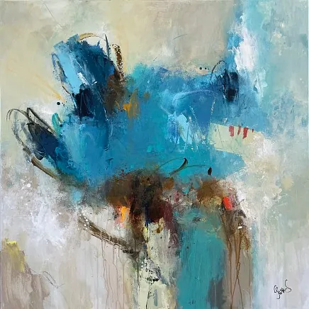 "Still got the blues" maleri af Jesper Sørensen