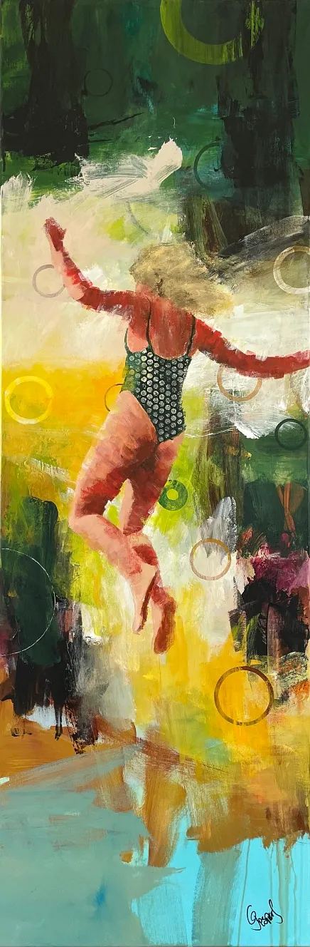 "Spread your wings" maleri af Jesper Sørensen