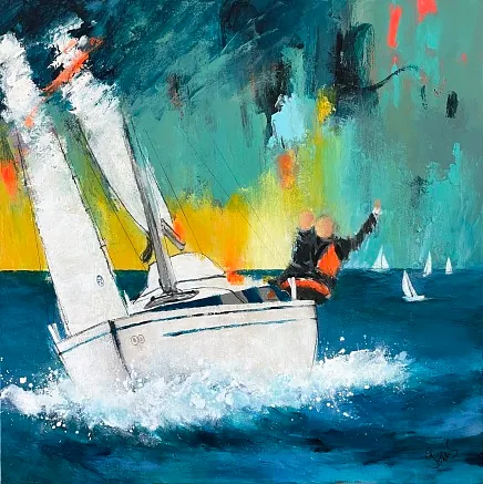 "Champ" maleri af Jesper Sørensen