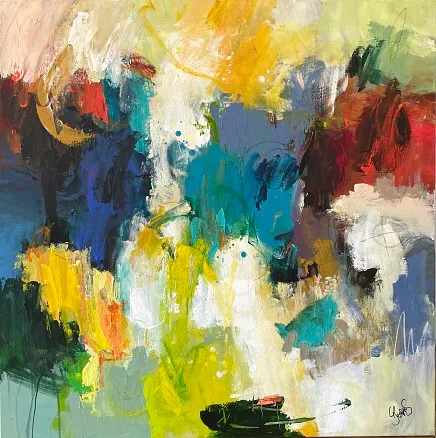 "Time to wake up" maleri af Jesper Sørensen