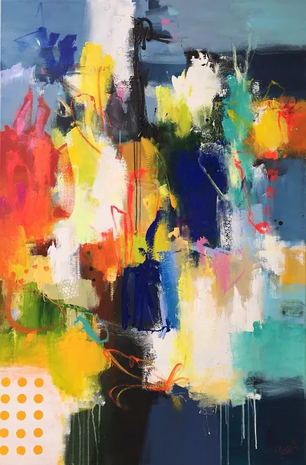 "Second time" maleri af Jesper Sørensen