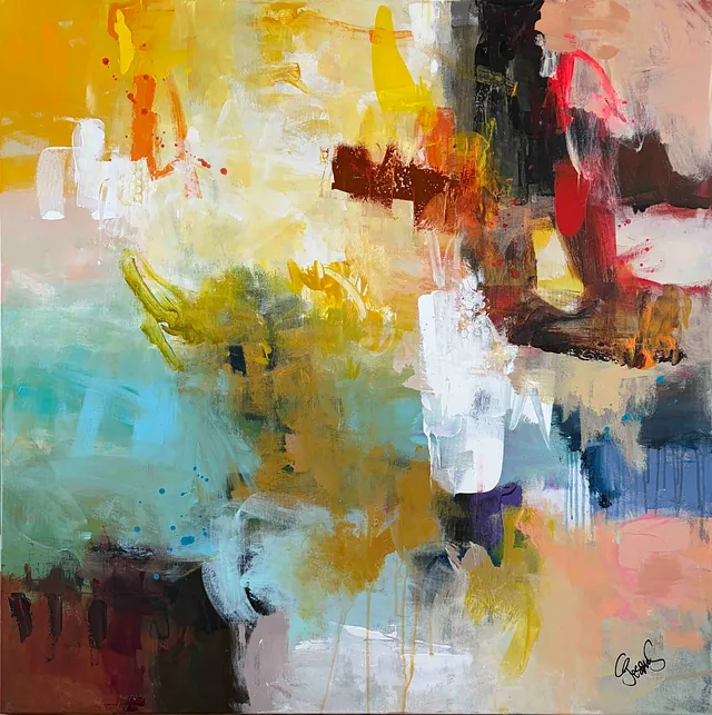 "Somewhere in the sky" maleri af Jesper Sørensen