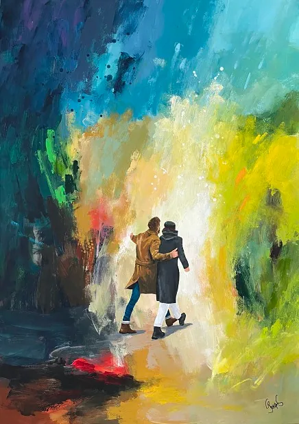 "Wind of change" maleri af Jesper Sørensen