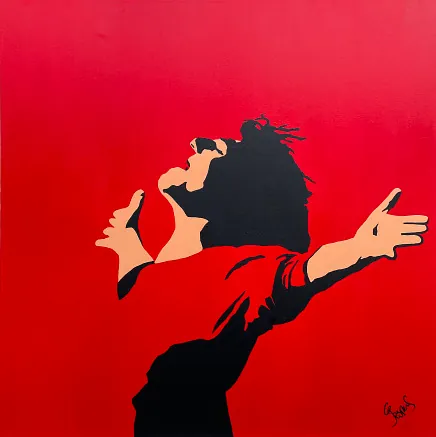 "Living Life 5" maleri af Jesper Sørensen