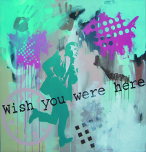 "Wish you were here" maleri af Jesper Sørensen