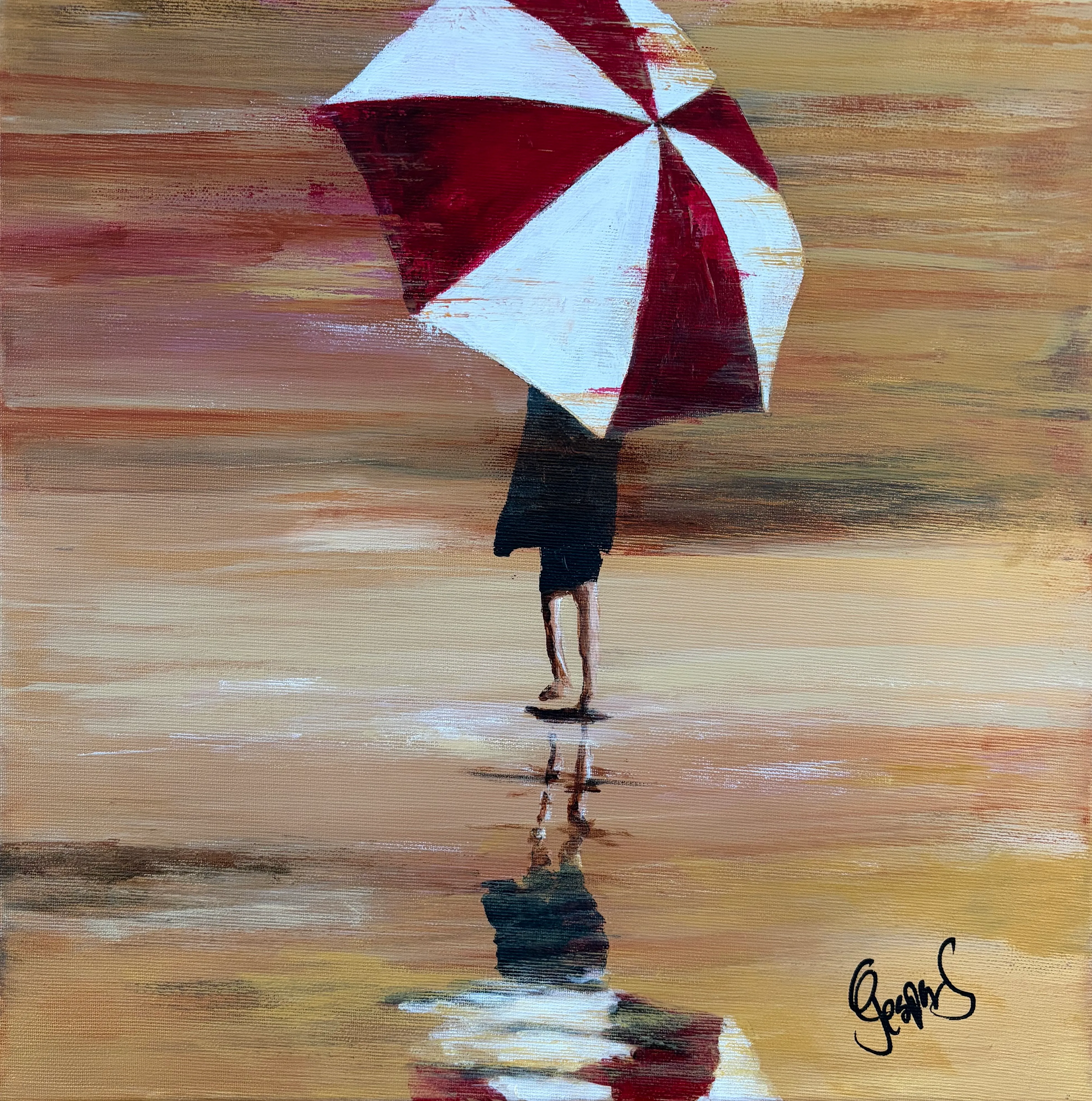 "Spread your wings" maleri af Jesper Sørensen