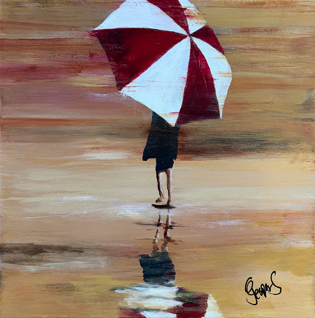 "Spread your wings" maleri af Jesper Sørensen