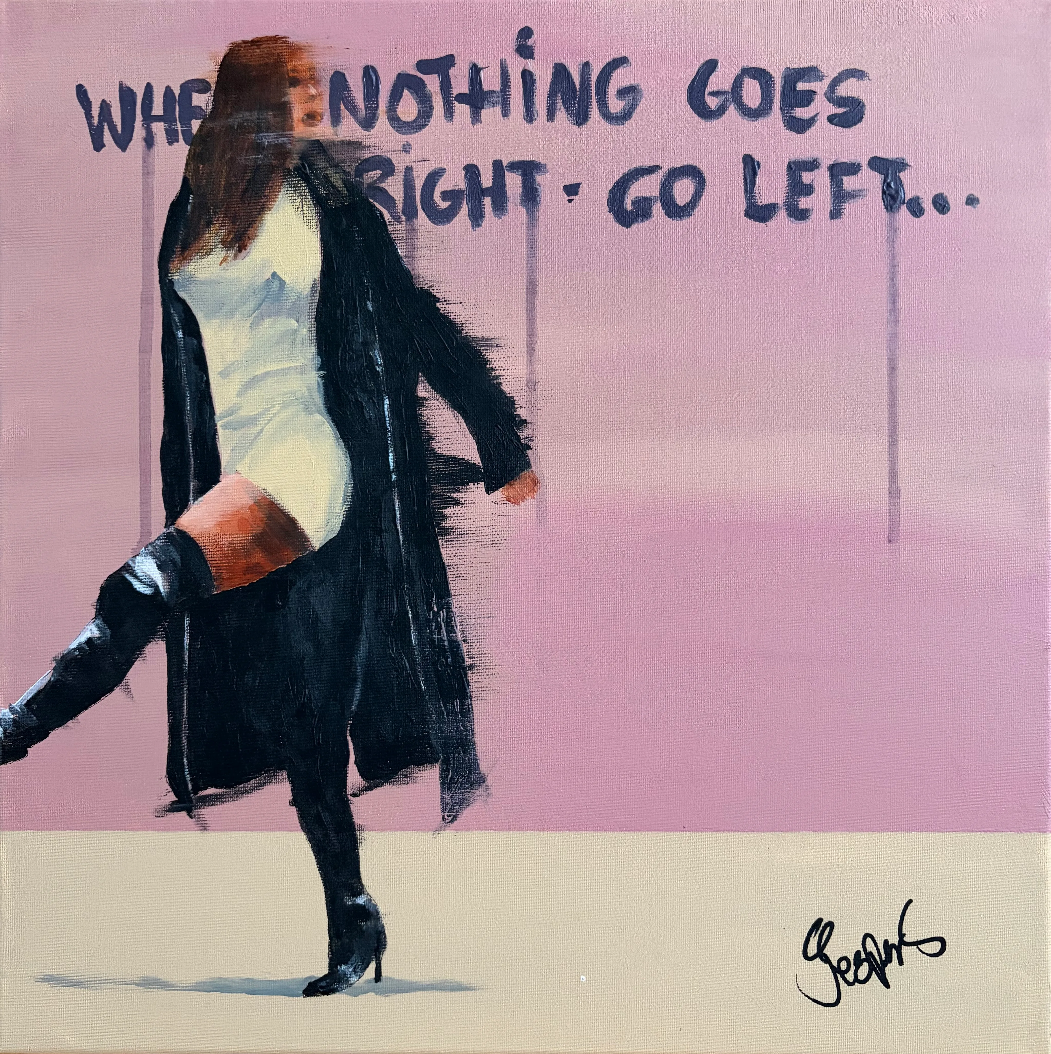 "Spread your wings" maleri af Jesper Sørensen