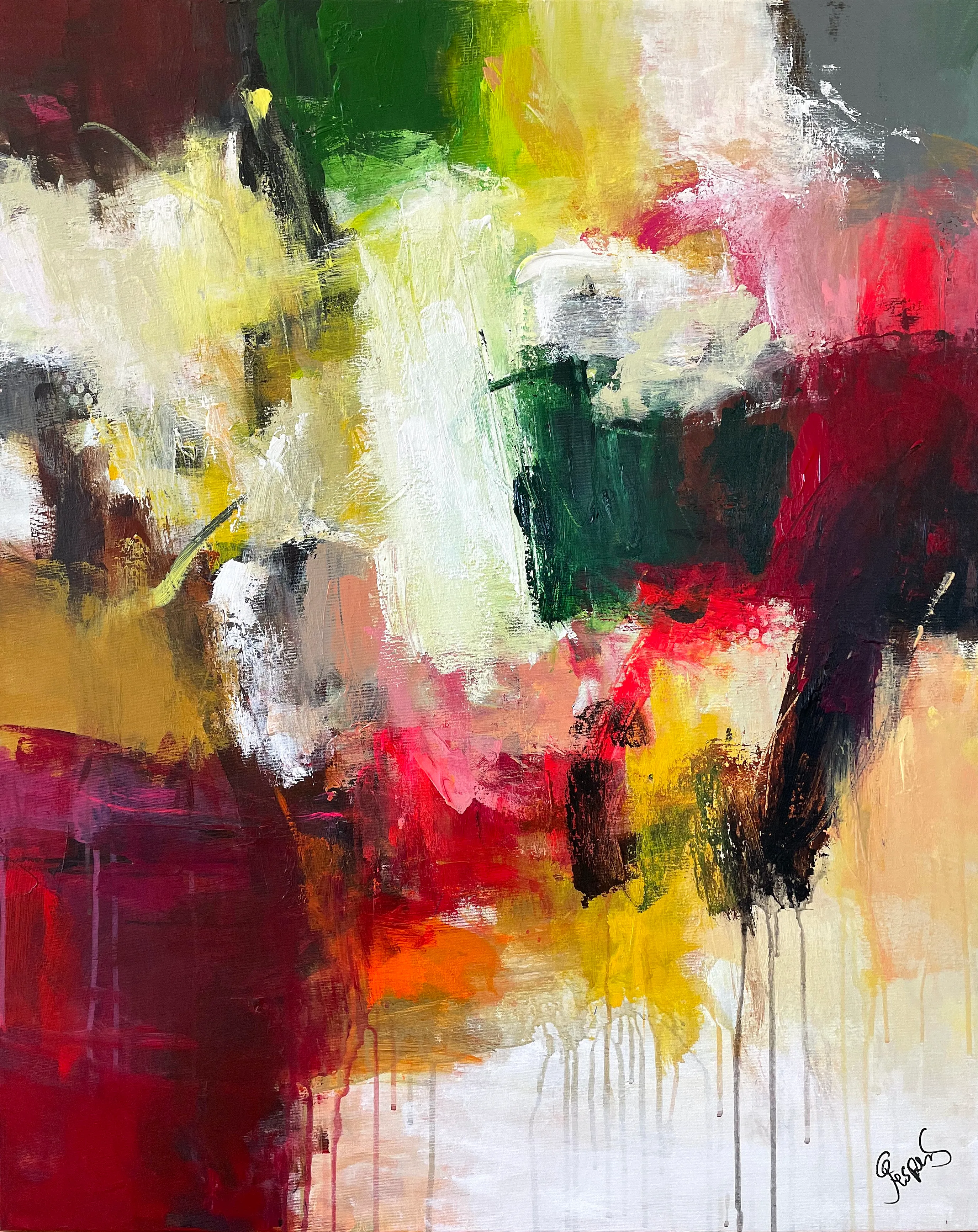 "Somewhere in the sky" maleri af Jesper Sørensen