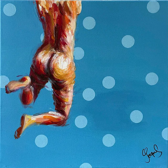 "In the same boat" maleri af Jesper Sørensen