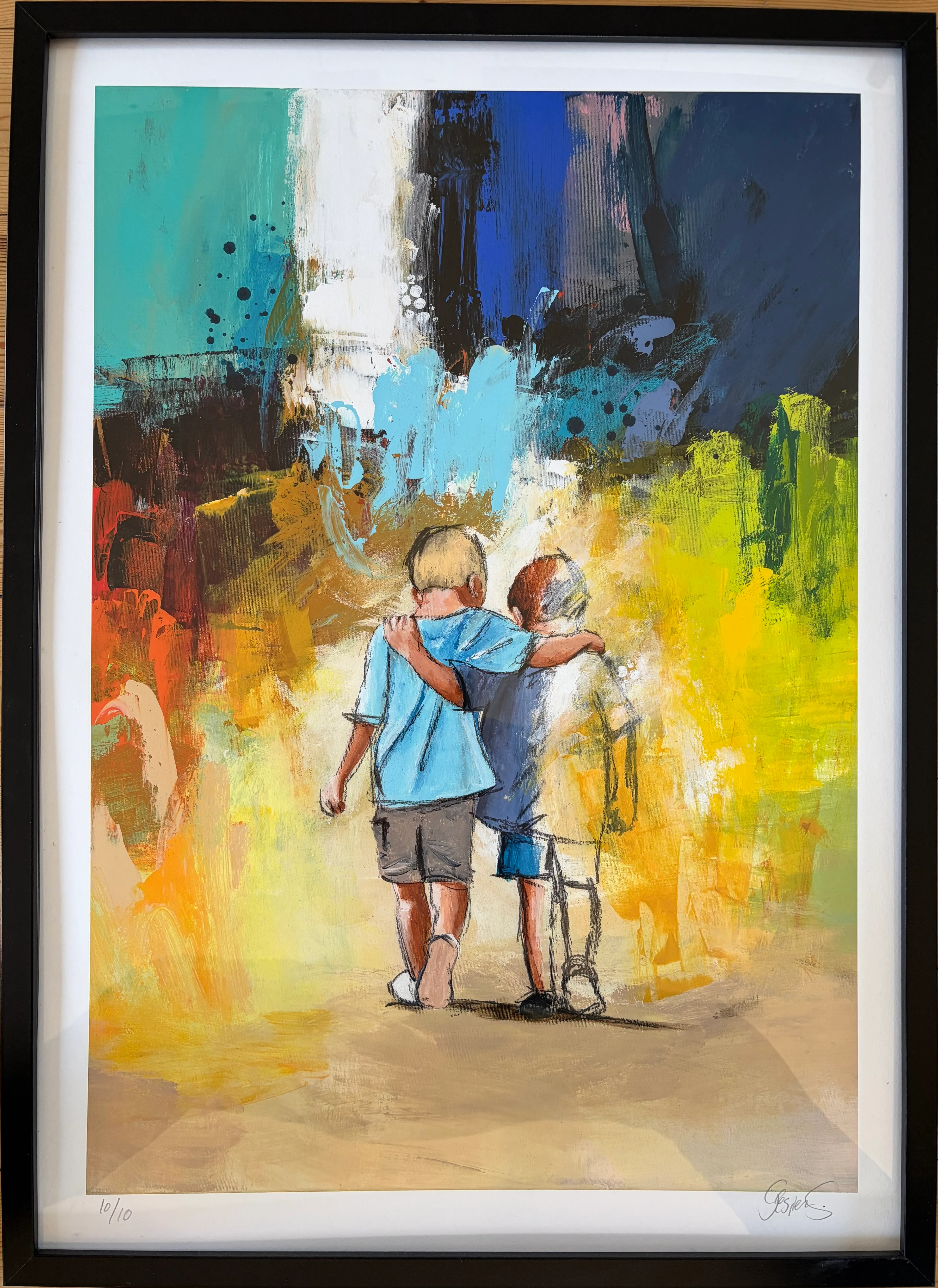 "Keep on going" maleri af Jesper Sørensen