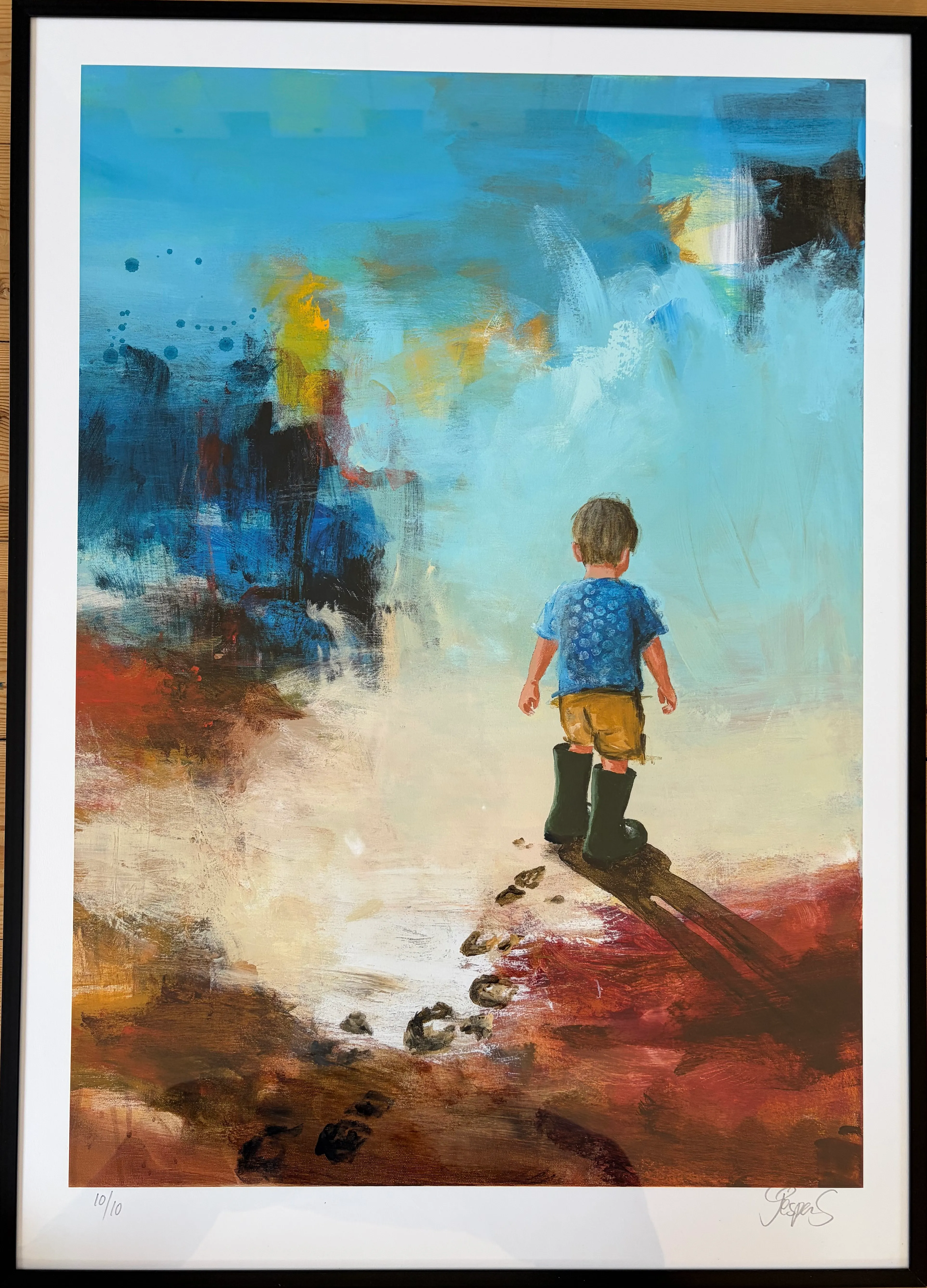 "Keep on going" maleri af Jesper Sørensen