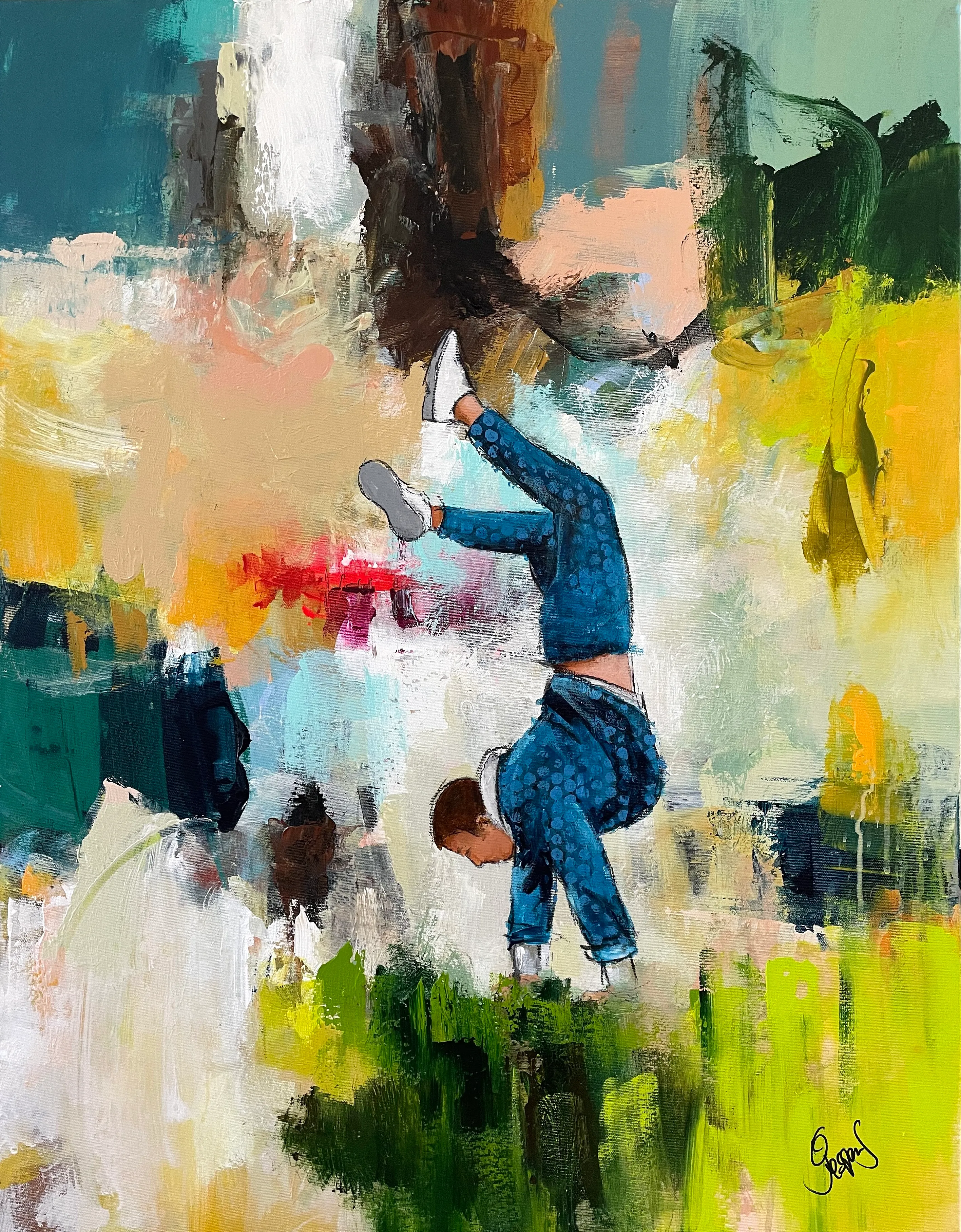 "Yesterday" maleri af Jesper Sørensen