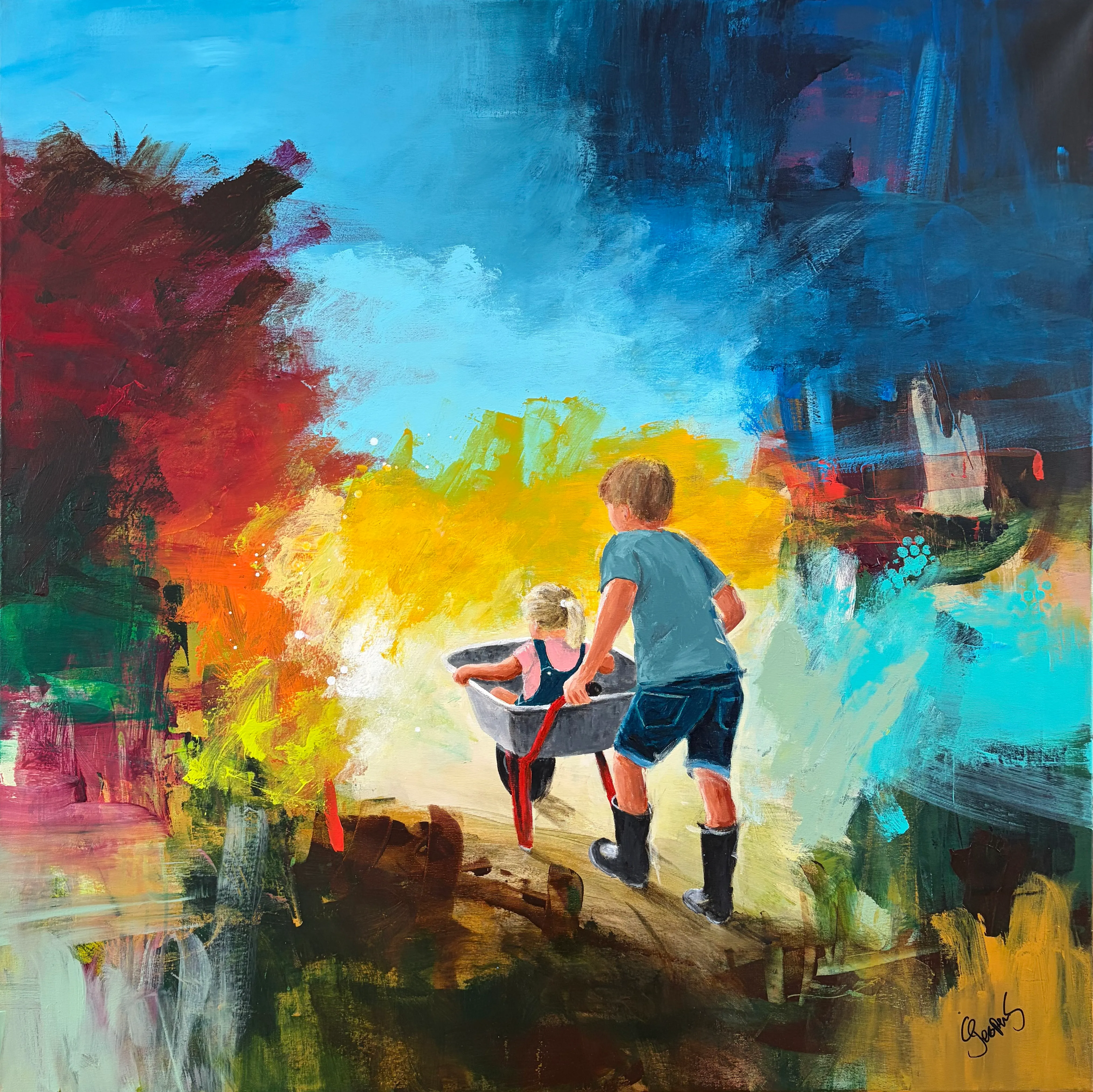 "Wind of change" maleri af Jesper Sørensen