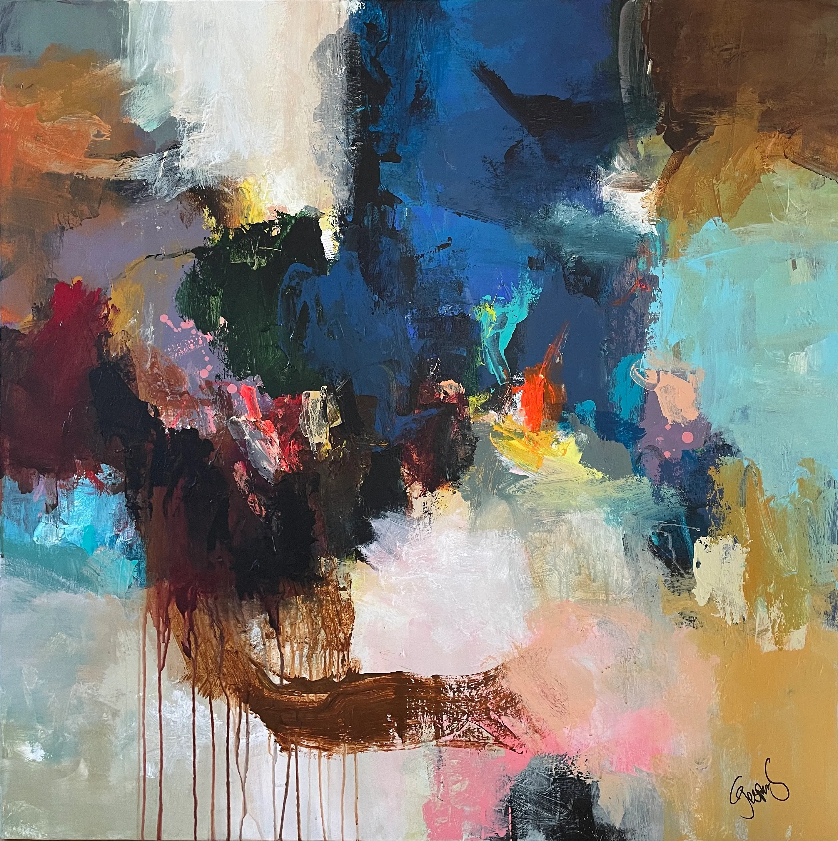 "Somewhere in the sky" maleri af Jesper Sørensen