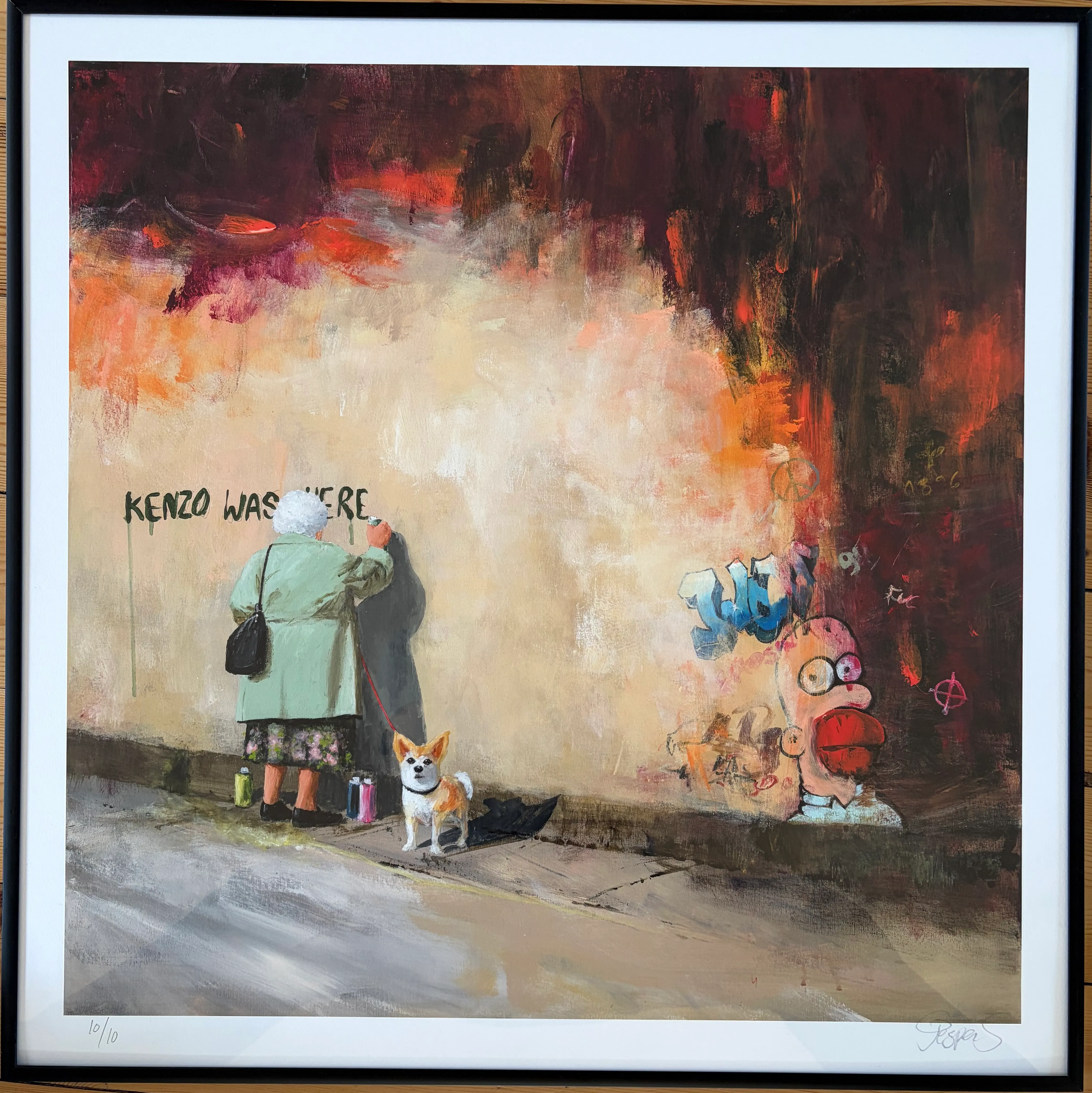 "Spread your wings" maleri af Jesper Sørensen