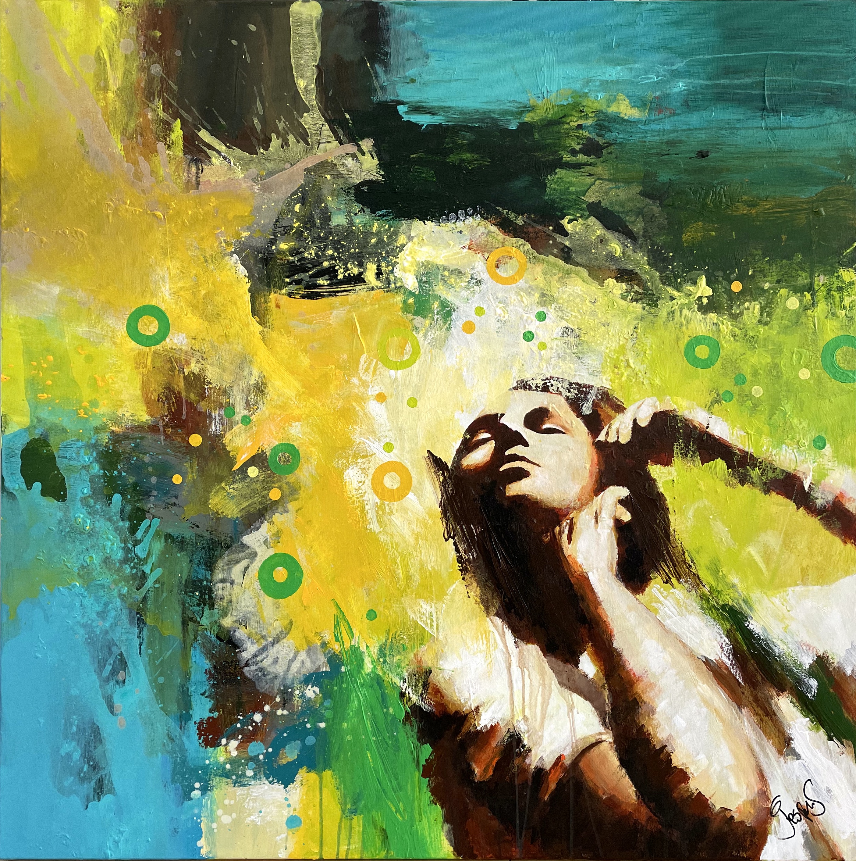"Time for a break" maleri af Jesper Sørensen