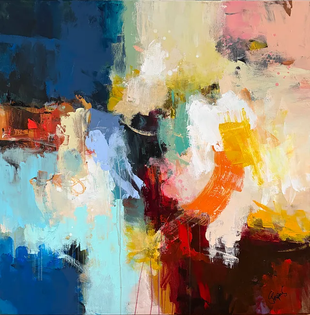 "Spread your wings" maleri af Jesper Sørensen