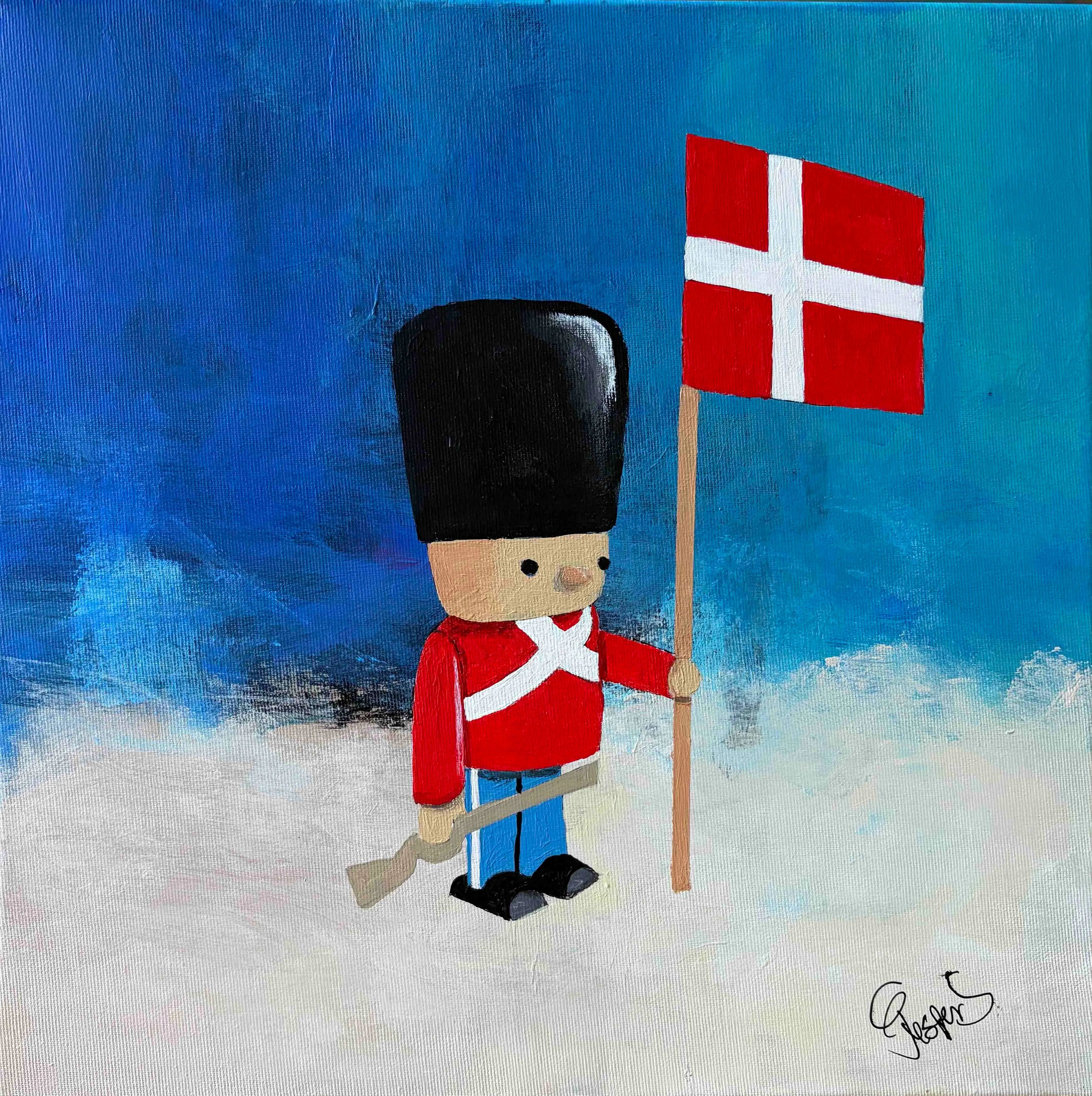 "Bon voyage" maleri af Jesper Sørensen