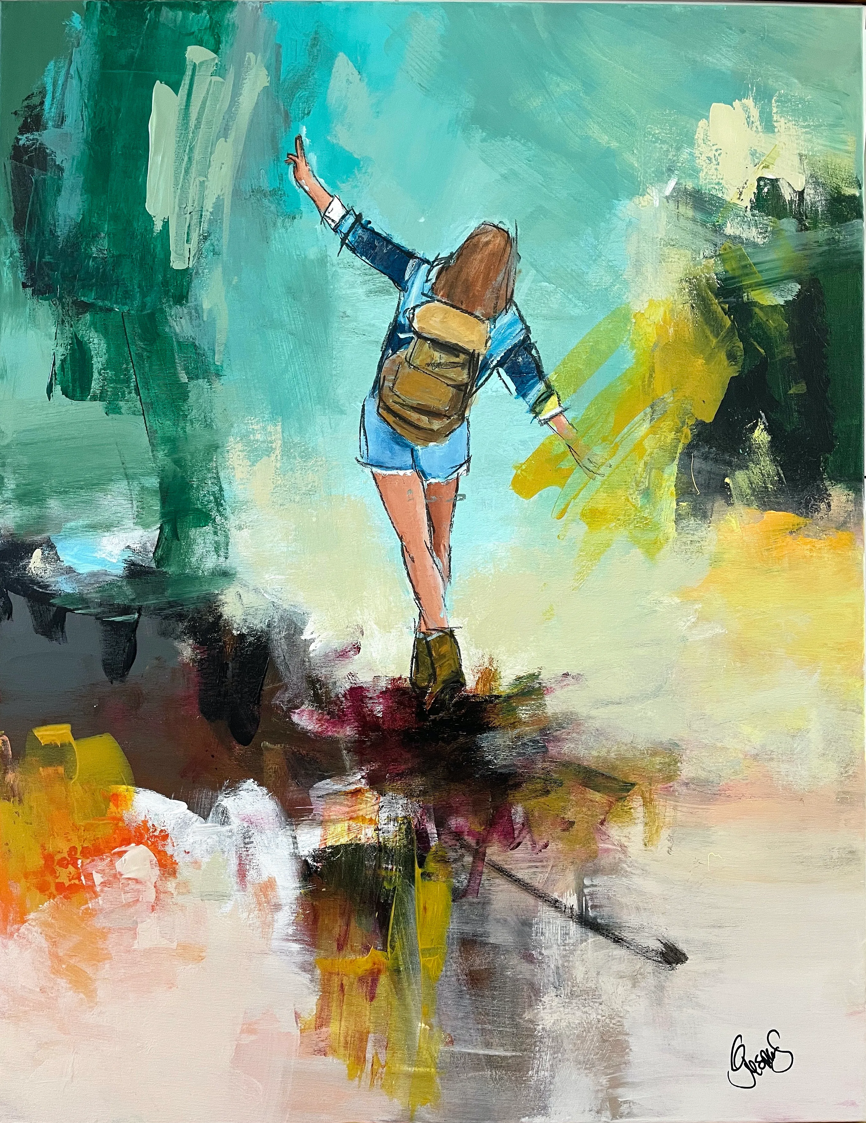 "Wind of change" maleri af Jesper Sørensen