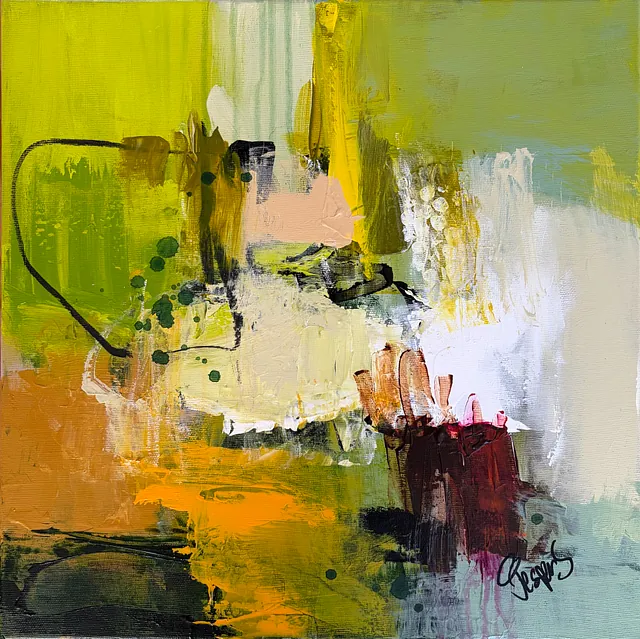 "In the same boat" maleri af Jesper Sørensen